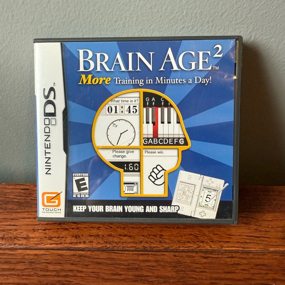 Nintendo Blue Brain Age 2 Video Game